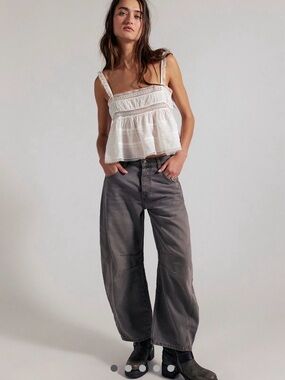 We The Free Good Luck Barrel Jeans in Archive Grey NWOT